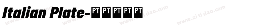 Italian Plate字体转换